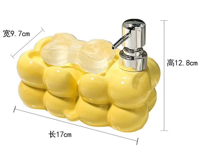 380ml เครื่องจ่ายสบู่ผงซักฟอกเจลอาบน้ําแชมพูขวดโลชั่นสบู่กล่องขนาดใหญ่ความจุกดอุปกรณ์ห้องน้ํา 6