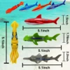 Summer Diving Training Toys Torpedos Sharks Octopus Underwater Water Games Training Swimming Pool Gifts Set Toys For kids 6