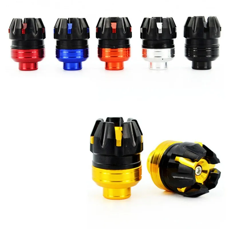 2 Pezzi Colorati Scooter Parti Dirt Pit Accessori Bici Motocross Ruota Anticaida Moto Crash Pad Cursori Telaio Moto