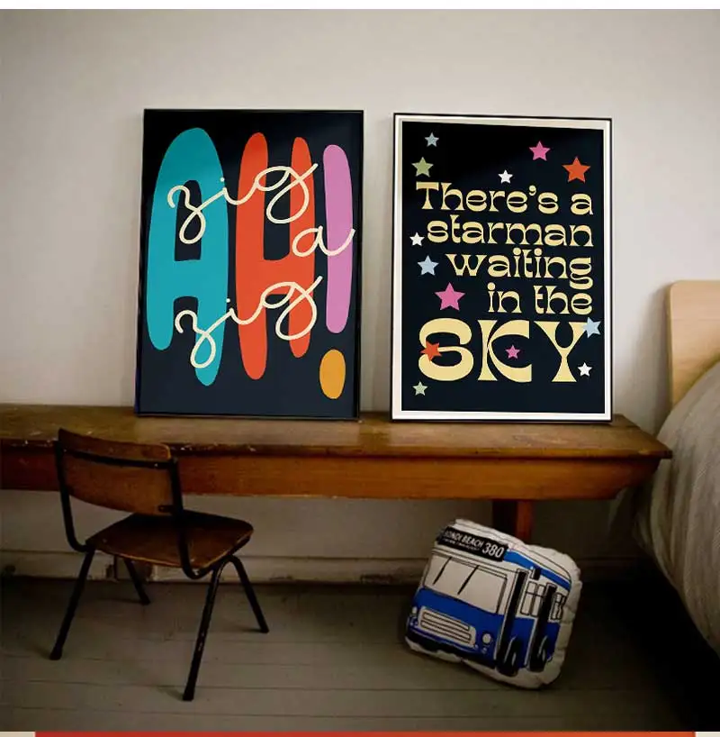 Minimalist Music-Inspired Quote Canvas Wall Art - Ciao Amore Print