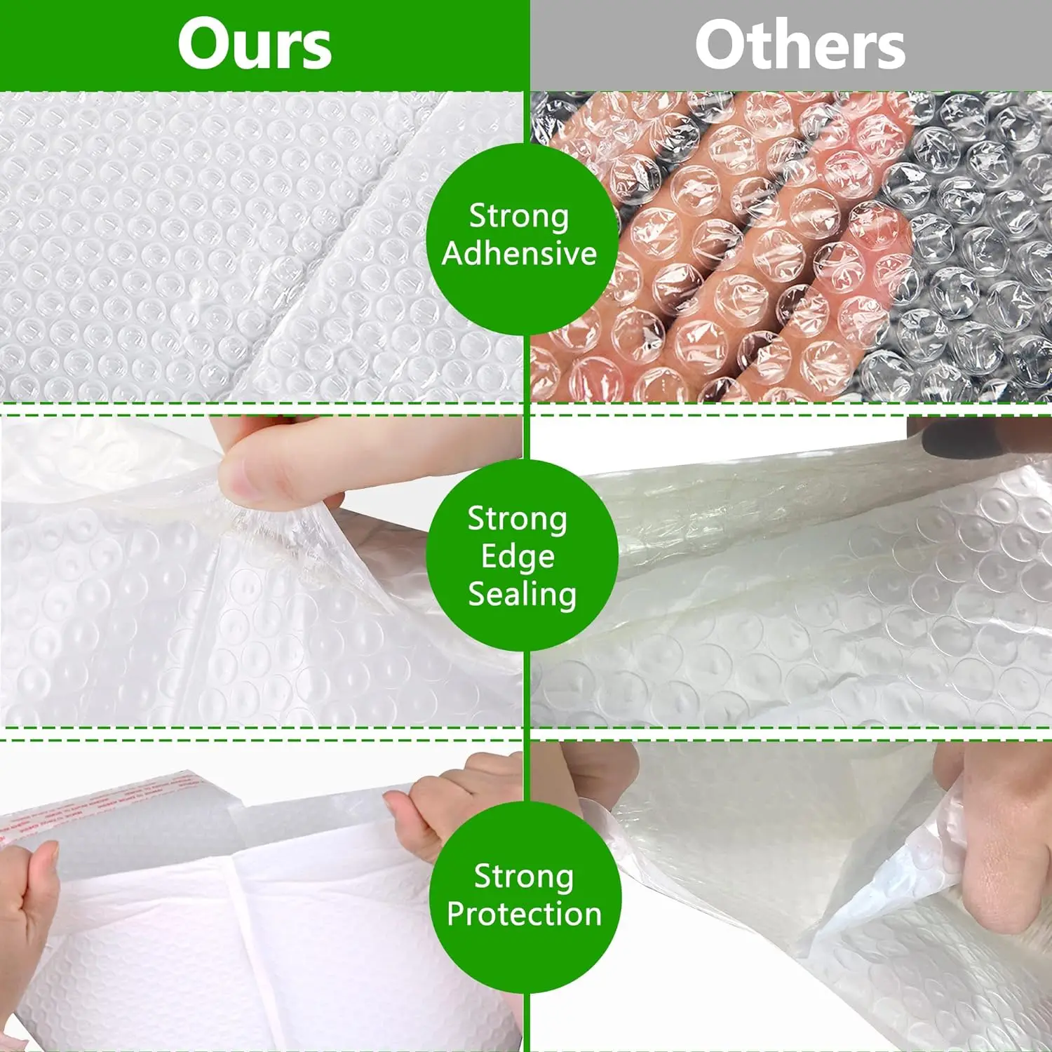 Waterproof Bubble Mailer Envelope Shipping Packages Mailing Envelopes Bubble Mailers Pad Self Seal Packing Bags 11cm 15cm 23cm