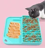 2 IN 1  Slow Feeder Dog Treat Puzzle Licking Mat Cats Bowls with Non-sliping Cups Silicone Sniffing Pad Pet for Dry/Wet Food 2