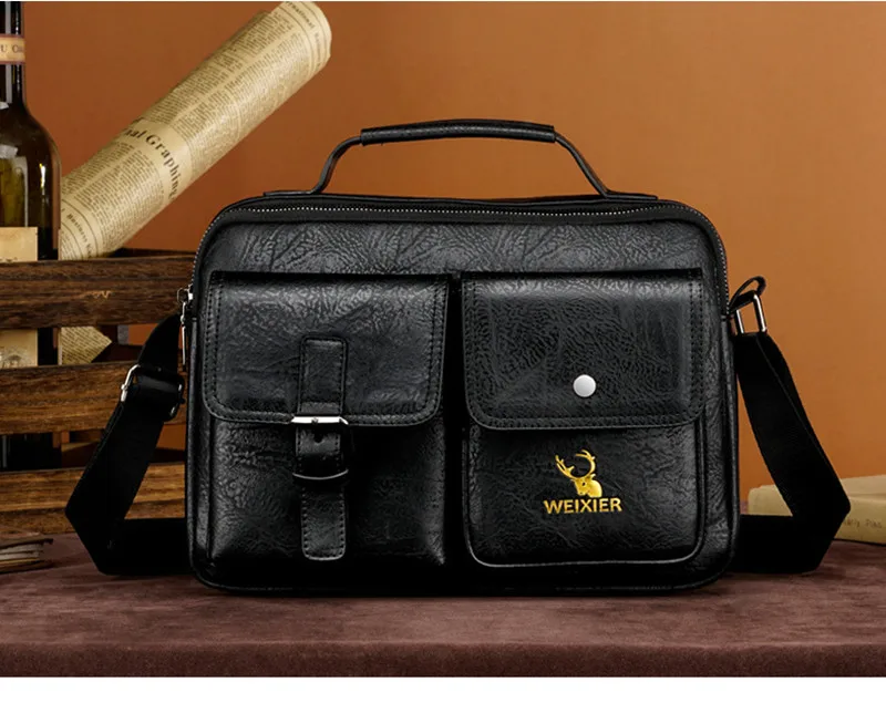 Men Genuine Leather Messenger Bags