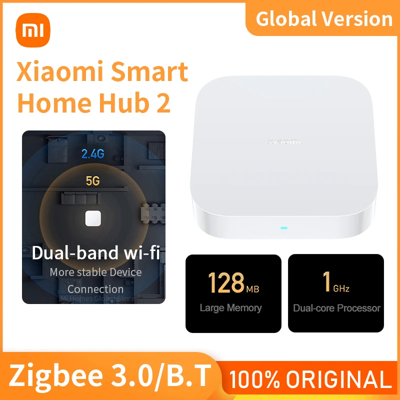 Global Xiaomi Mi Smart Home Hub 2 Multimode Gateway WiFi Zigbee Ble
