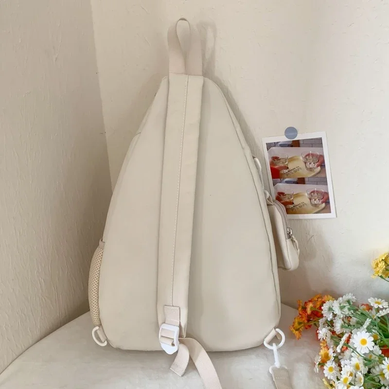 Casual Travel Transparent Zipper Shoulder Bag Vintage Women All Match Simple Ita Bag Y2K Girls Fashion Crossbody Bags Handbags