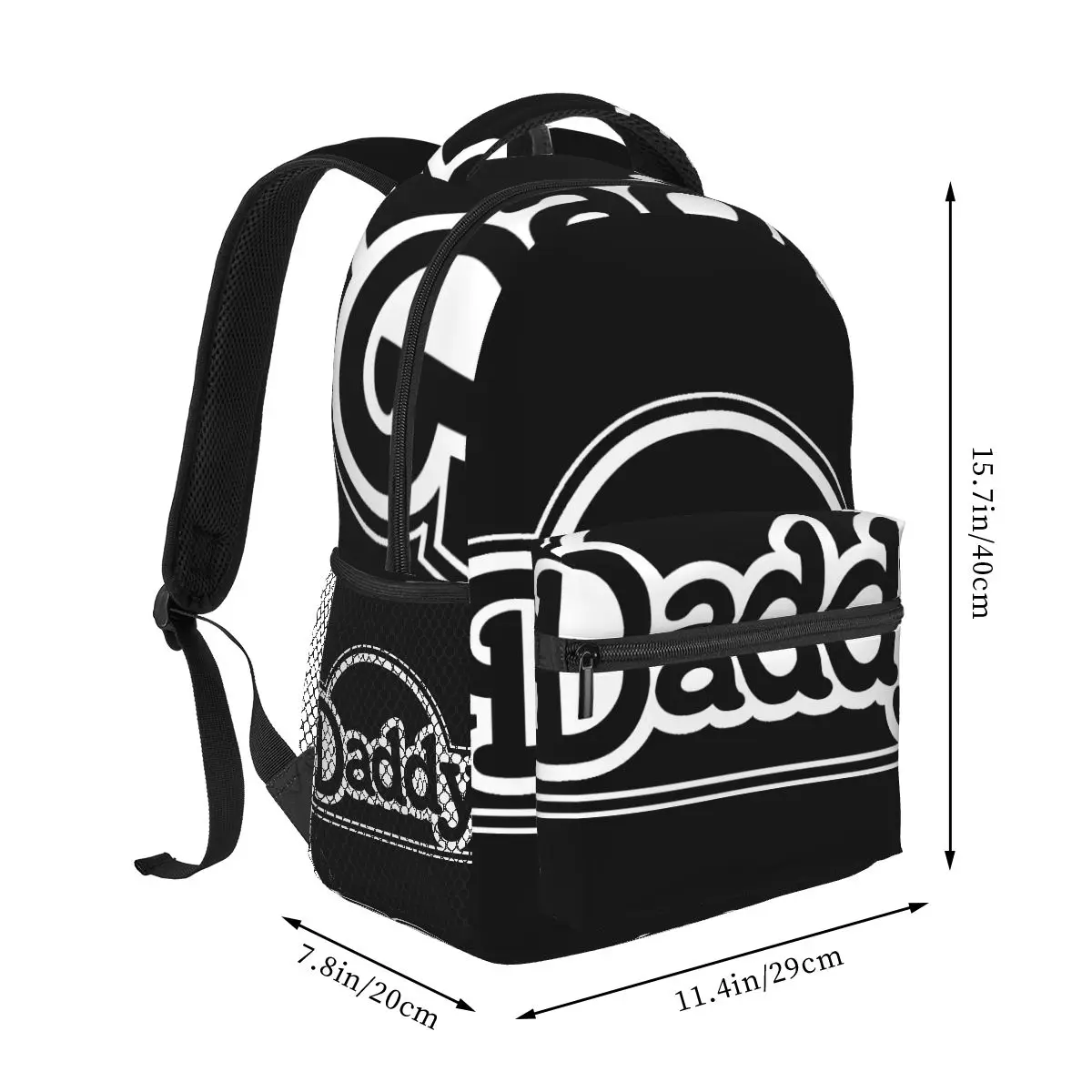 Daddy Logo Casual Backpack Unisex Students Leisure Travel Computer Backpack