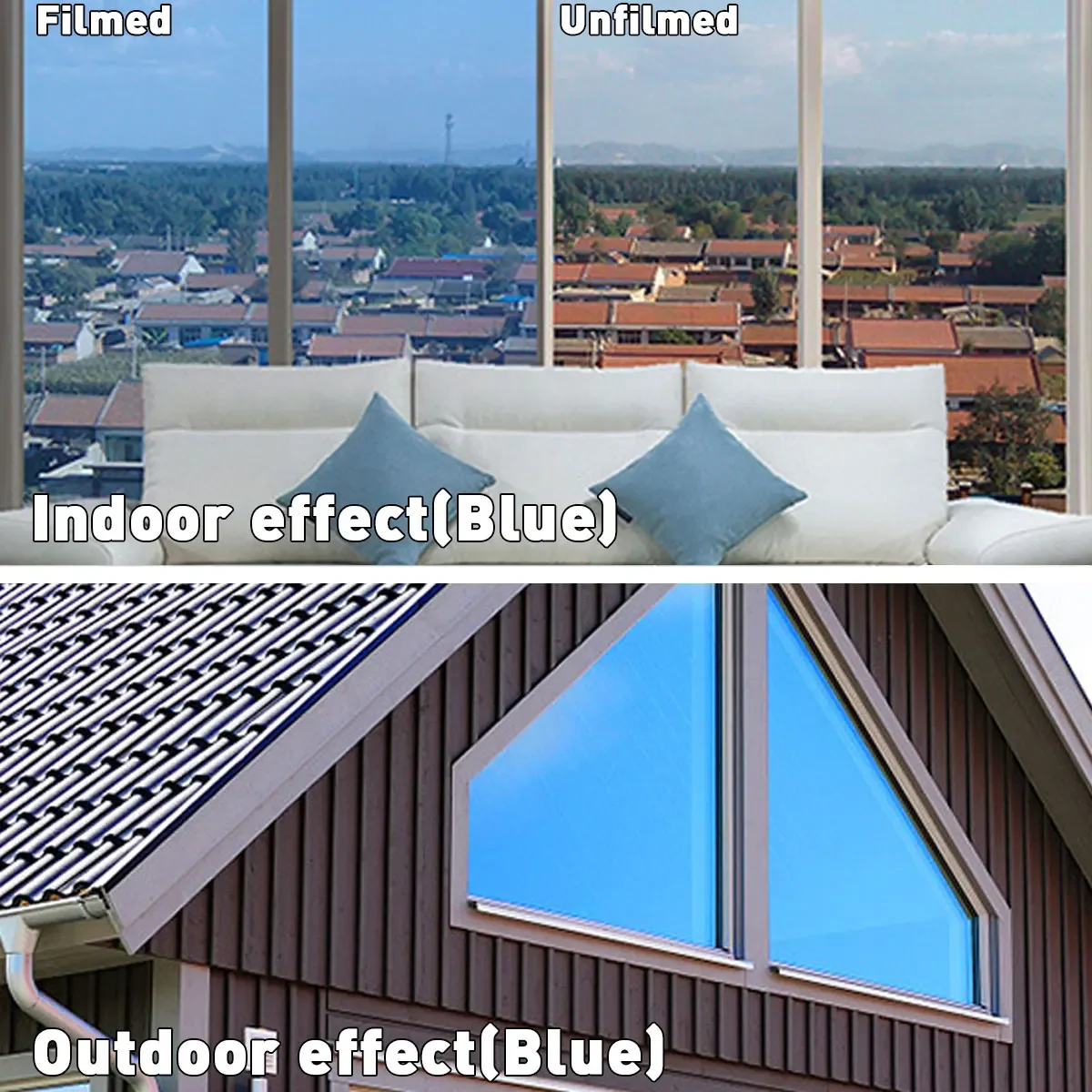 One Way Mirror Window Film 30CM PET Self-adhesive Reflective Solar Film Privacy Glass Tint Window Stickers Uv-proof Glass Sticky,window film,window privacy film,window sticker