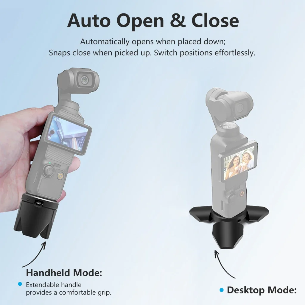 Mini Trépied pour DJI Pocket 2/3 - Support Automatique Aluminium