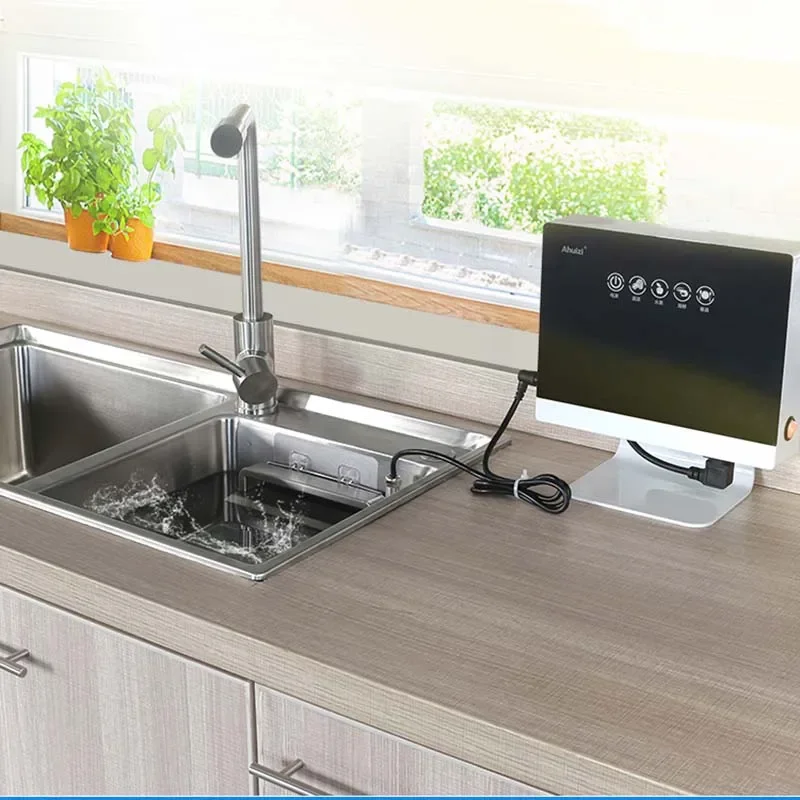 New ultrasonic dishwasher portable household small installation-free dishwasher automatic cleaning machine 110V/220V 2