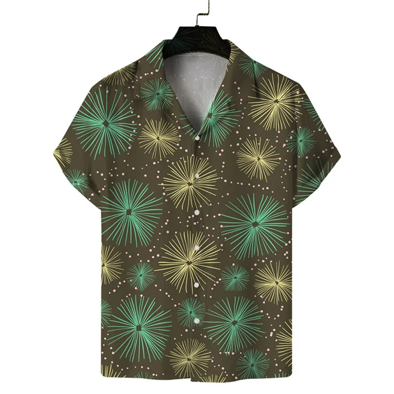 Camisas de playa para hombre 2024, camisas casuales frescas de verano con estampado 3D de coco, camisas de manga corta con solapa, camisas de calle, ropa para hombres y mujeres