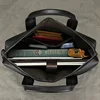 Men's Business Briefcase Fit 15" PC Genuine Leather Handbag Real Leather Male Laptop Handbag A4 Office Man Crossbody Bag 6