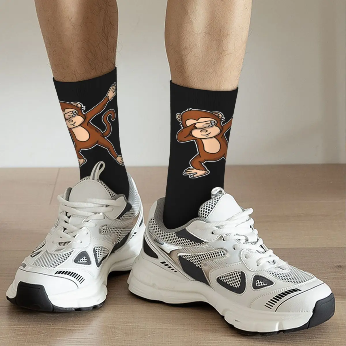 Funny Dabbing Monkey Dab Dance Ape Lover Gift Adult Socks Unisex socks,men Socks women Socks boxer dog lover adult socks unisex socks men socks women socks