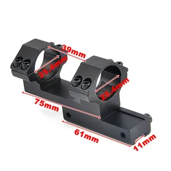 Hunting Scope Mount Rings for Versatile Rail Systems (11MM)