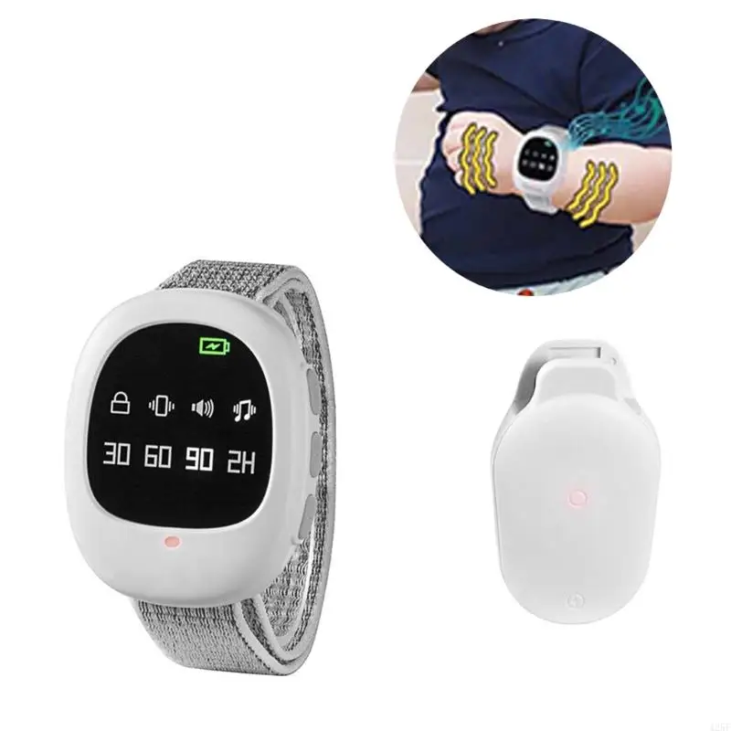 Wireless Bedwetting Alarm Vibration Reminding Pee Alarm with Receiver for Boys Grils Kid Potty Training Elder Care 425F