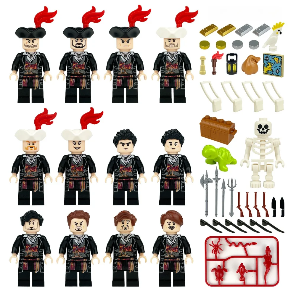 Children's Building Blocks Toy Mini Figure Humanoid Dolls Cartoon Character Birthday Gift Educational Playset for Kids - 6