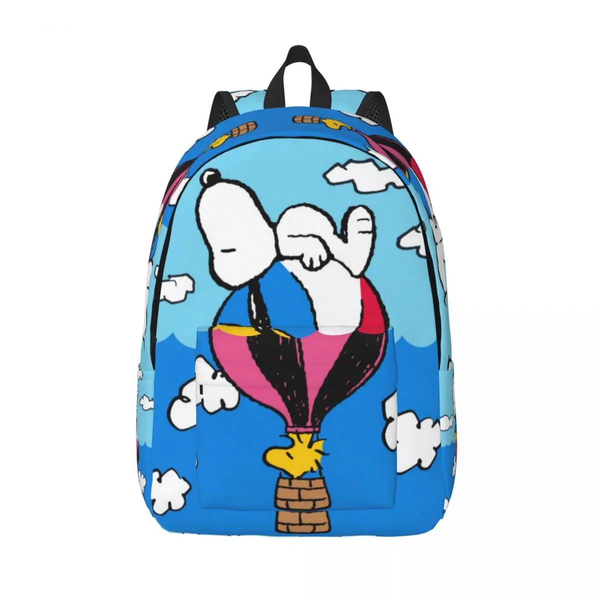 thumbnail image 1 of Mochila para portátil personalizada con paisaje de Van Gogh, Snoopy y Charlie Brown, para hombres y mujeres, mochila para la escuela, estudiantes universitarios, bolsa Peanuts, 1 of 5