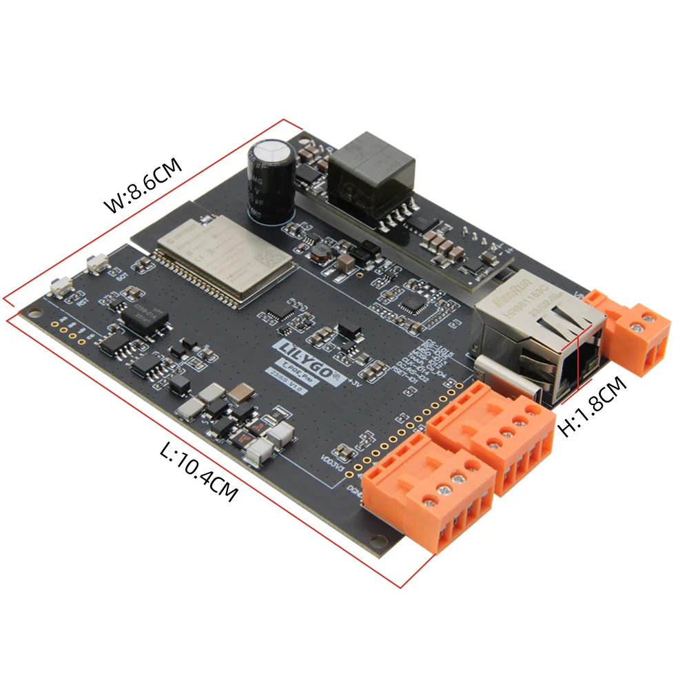 ® TTGO T-Internet-POE ESP32-WROOM LAN8720A Chip Ethernet Adapter And Downloader