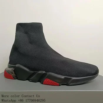 2025 NEW Designer Paris Sock Women Triple-S Black White Red Breathable Sneakers Race Runner Shoes Balencai Shoes Walking Sports