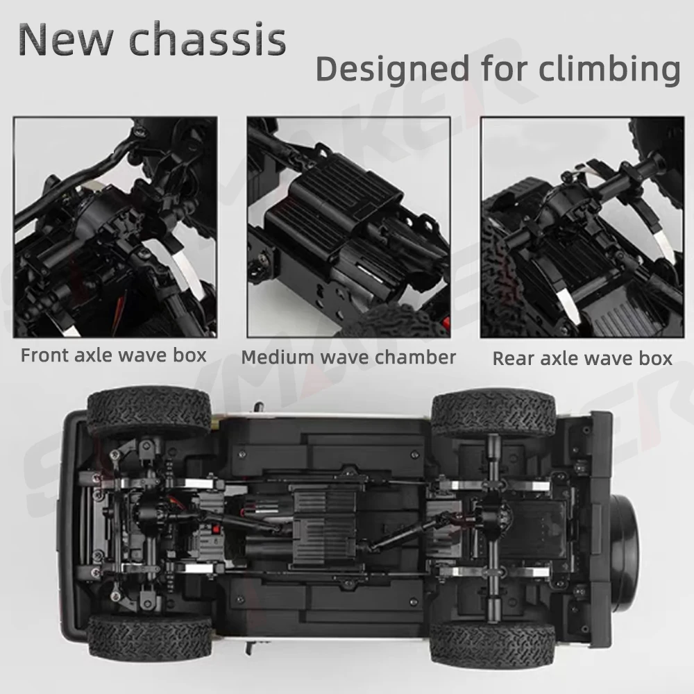 WPL 1/10 RC Car C74 C74-1 Suzuki Jimny Remote Control Car 4WD Off Road Climbing Car 2.4G Full Scale RC Adult And Children Toys 3