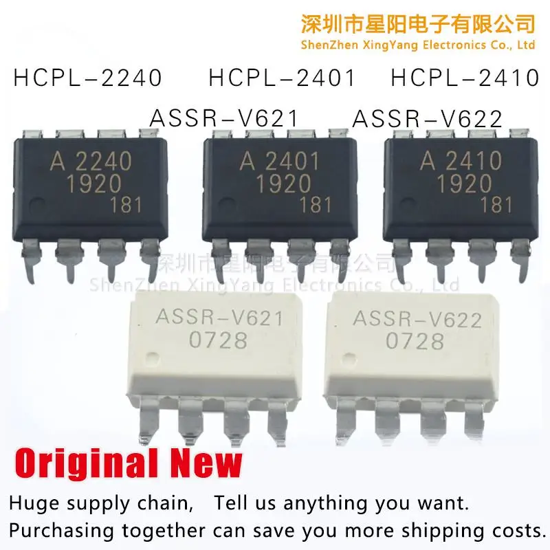 

New original ASSR - V621 ASSR - V622 HCPL - 2240 HCPL - 2410 HCPL - 2401