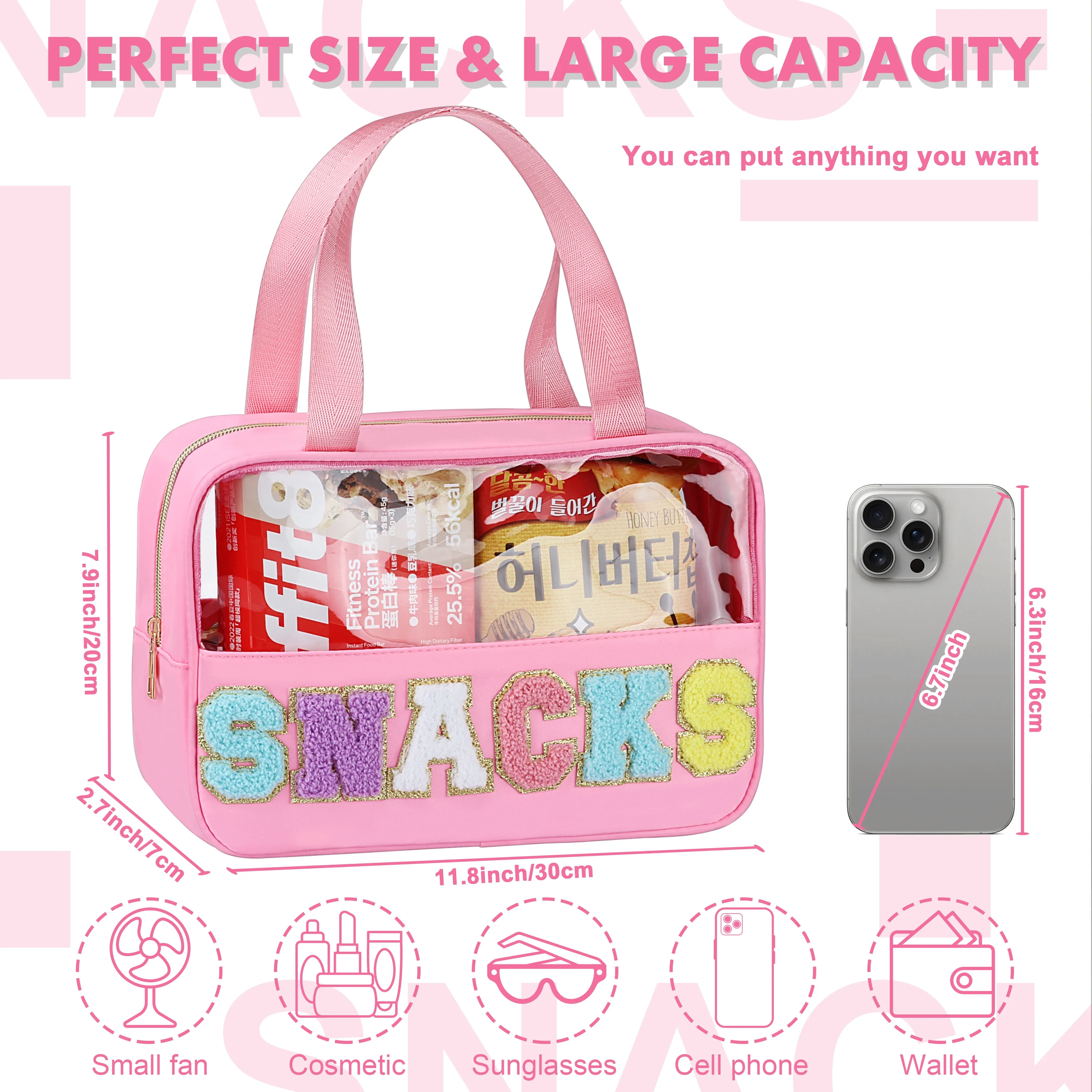 New PVC Transparent Makeup Bags Travel Portable Cosmetic Large Capacity Organizer Womens Cosmetic Bag Wash Bag Make up brush Bag 2