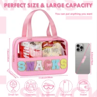 New PVC Transparent Makeup Bags Travel Portable Cosmetic Large Capacity Organizer Womens Cosmetic Bag Wash Bag Make up brush Bag 2