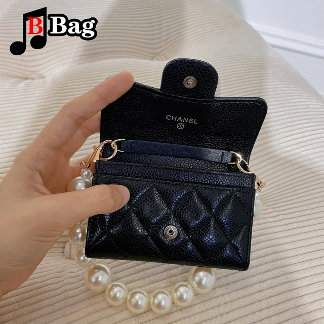 Conversion Kit Real Cowhide Leather Chain+Insert Change Your Tri-fold Long  Wallet To A Small Crossbody Purse - AliExpress