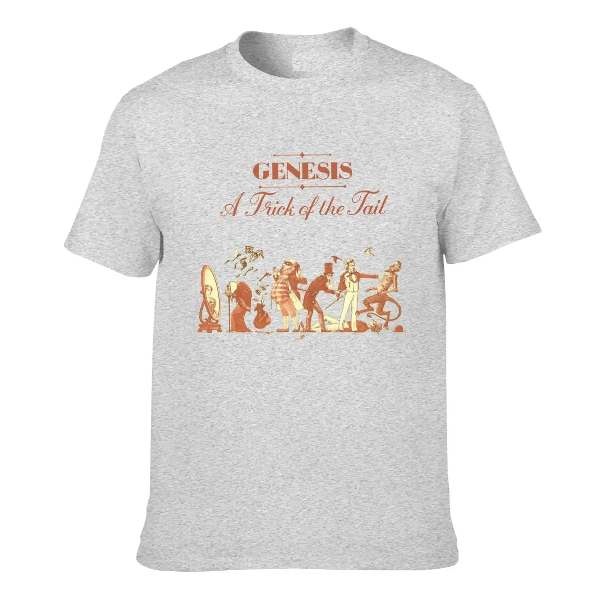 T-shirt Slim Genesis Trick Of The Tail Pour Homme - Petit, Couleur Charbon - Neuf Sans étiquettes