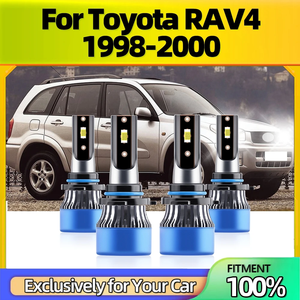 

Лампы для автомобильных фар 9005 9006, 6500 лм, 1998 к, IP68, для Toyota RAV4 1999 2000