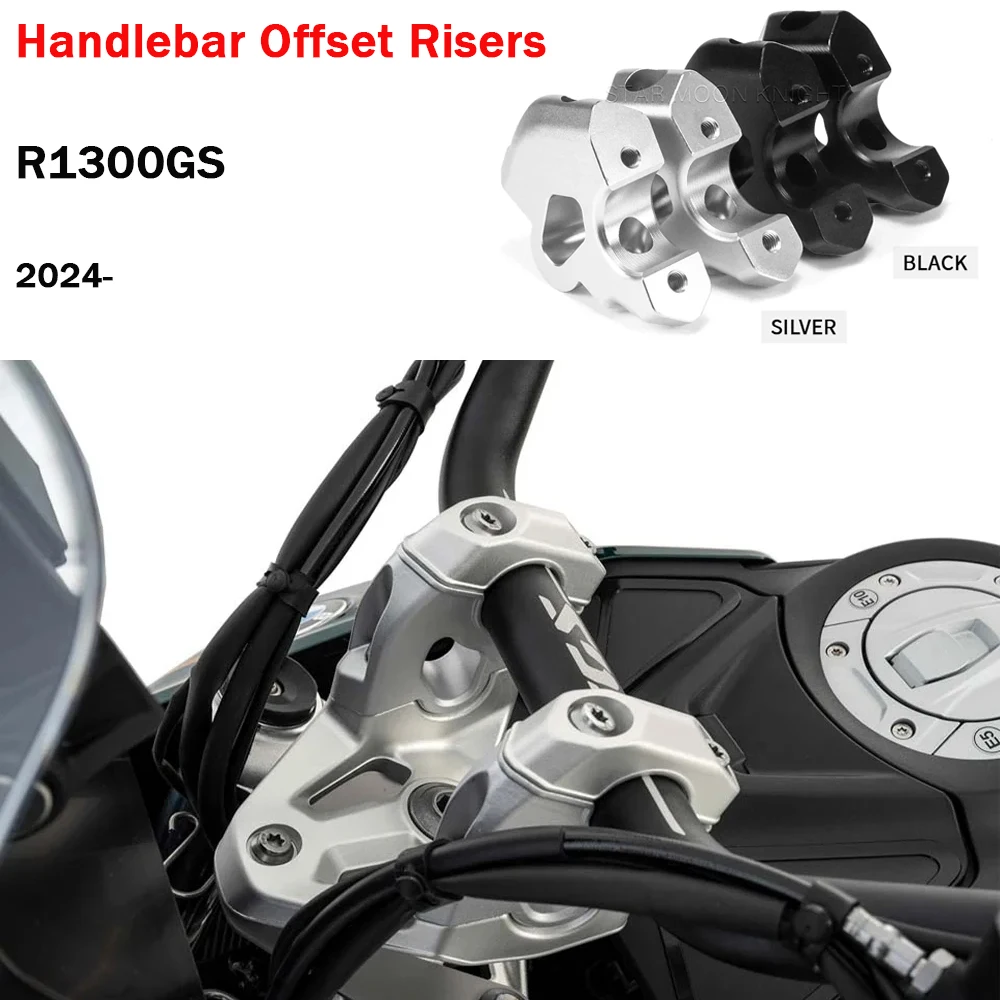 

R 1300GS Handlebar Offset Risers For BMW R 1300 GS R1300GS GS1300 Trophy Lifting Aluminum Handlebar Clamp Extend Adapter 2024-
