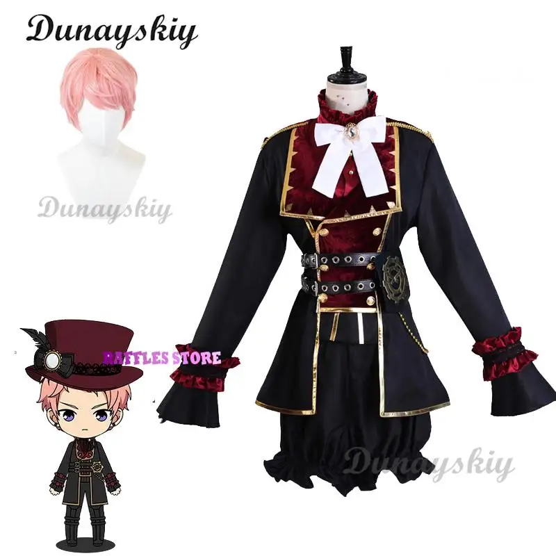 

Valkyrie Ensemble Stars Nito Nazuna Cosplay Costume Wig Stage Singing Costume Theatre Elegant Uniform Halloween Role Play Suit