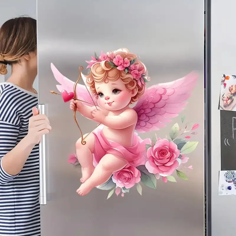 Love Bow and Arrow Toilet Stickers Bright Bathroom for Home Decoration Vinyl Animal Decals Art Wall Paper Poster vinyl stickers toilet stickers toilet wall stickers toilet seat stickers