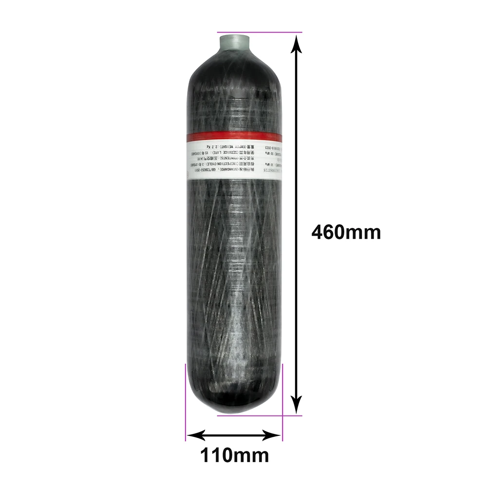 TUXING 300Bar 3L Carbon Fiber Cylinder with Fill Station Regulator Valve 4500psi