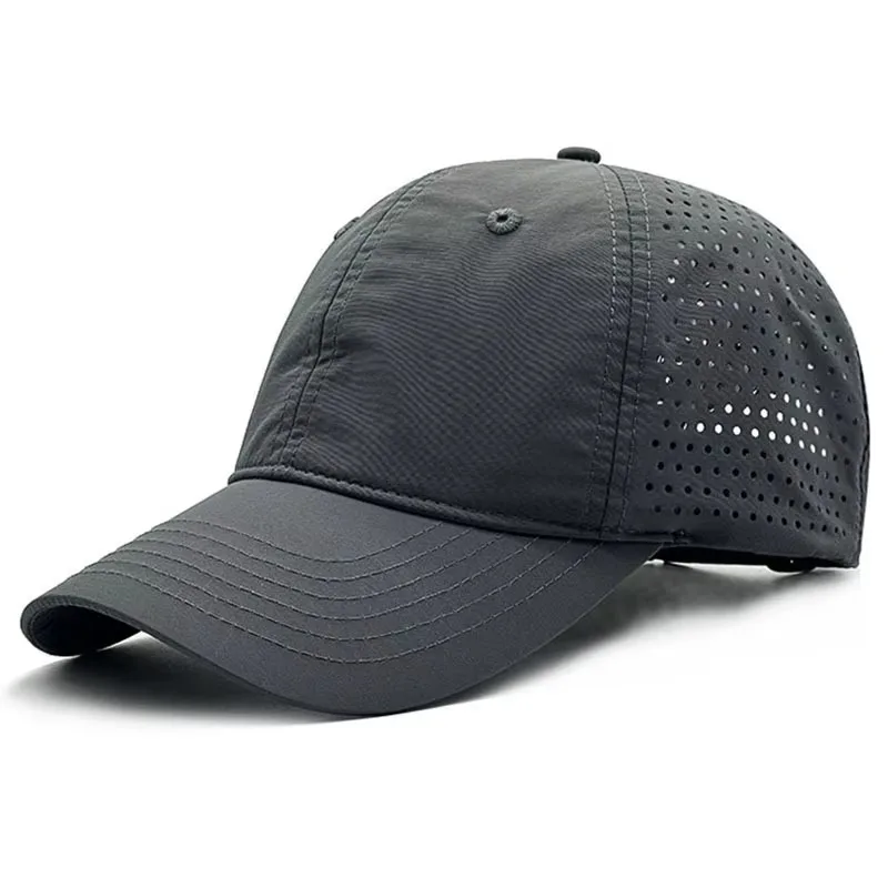 Mesh Trucker Baseball Cap - Quick-Dry, Breathable, Adjustable Strap, Sun Protection For Men & Women (Black) - View #2