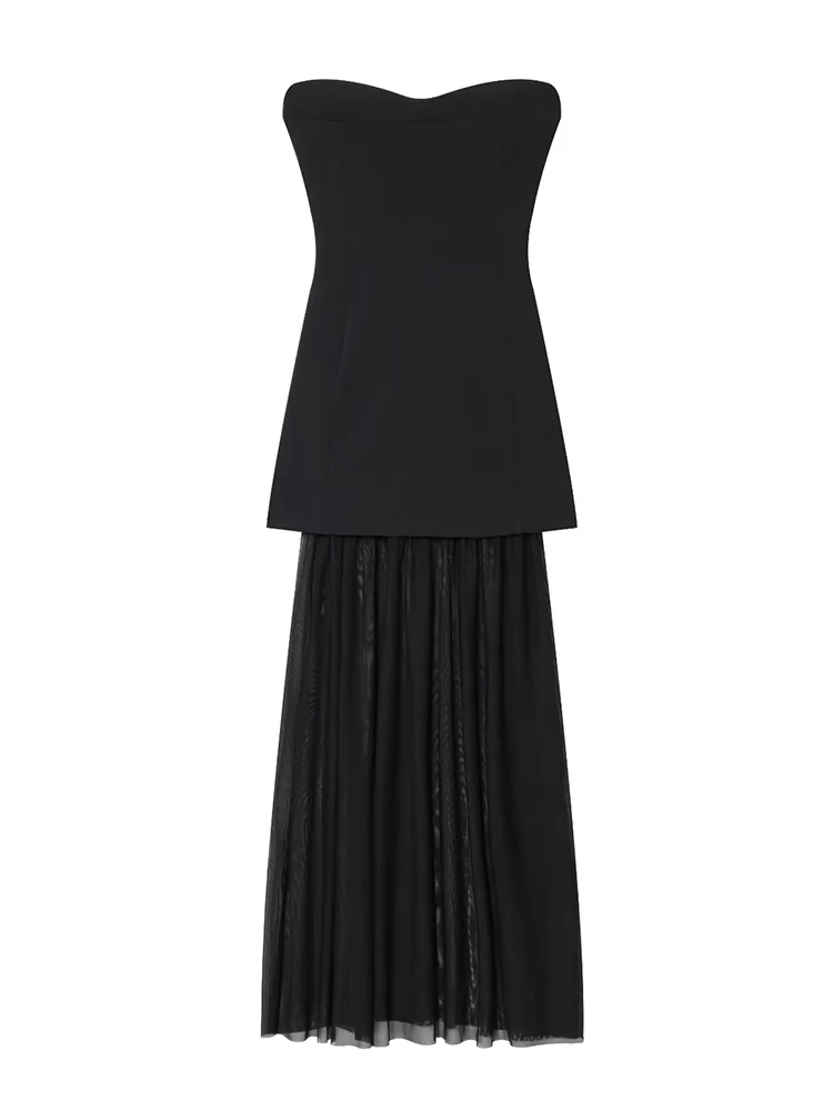 Chic Sexy Patchwork Women Night Party Dresses for Women Wedding Off Shoulder Long Dress Fashion 2025 Elegant Vestidos