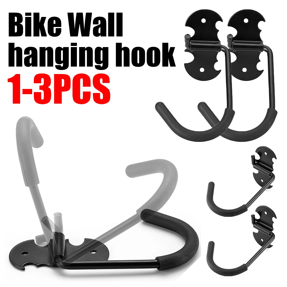 Bike Stand Wall Mount Bicycle Holder Mountain Bike Rack Stands Steel Storage Hanger Hook Mounted Rack Cycling Equipment