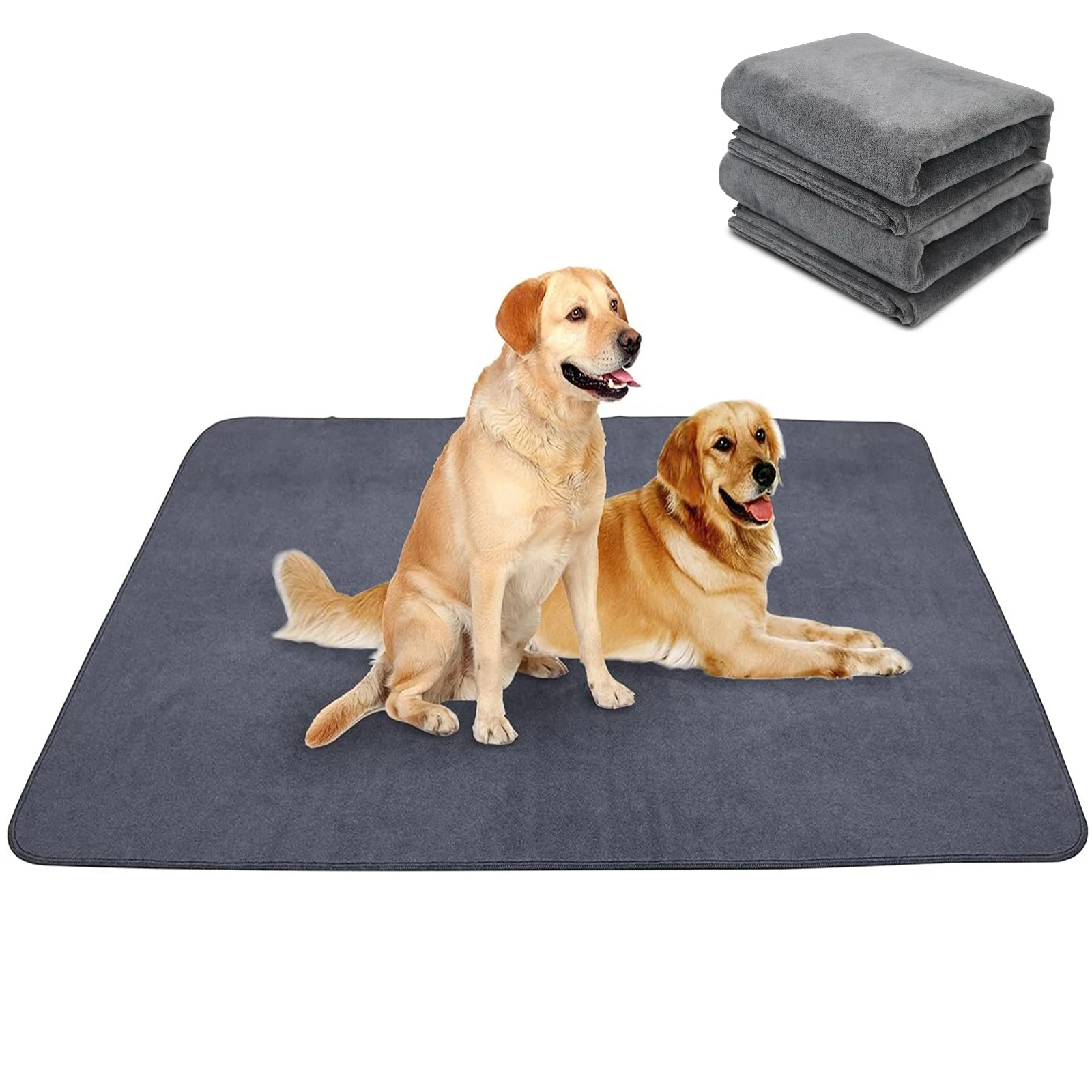 Large Waterproof Reusable Dog Pee Pad and Blanket