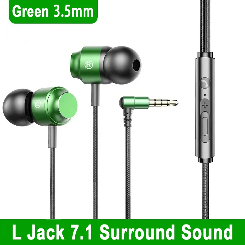 עבור Galaxy 90 ° אוזניות גיימינג מחוברות Jack HiFi Surround Sound עם מיקרופון 3.5mm Type C למוזיקה עבור Samsung S24 23 iPhone 15