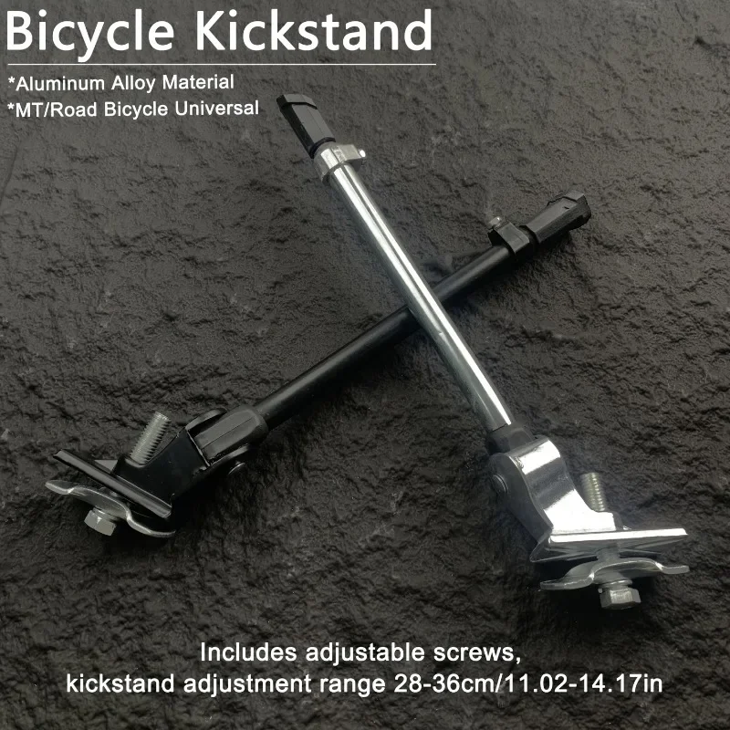 Béquille de vélo en alliage d'aluminium