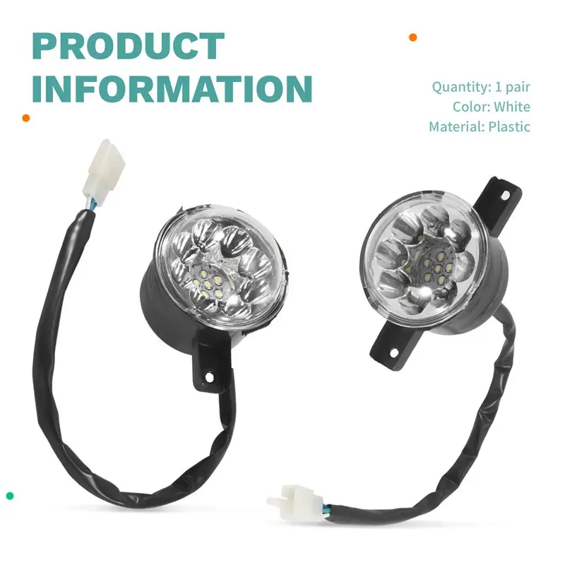 2Pcs 12V LED ATV 전면 헤드라이트 125Cc 150Cc 250Cc 300Cc 헤드라이트 중국 Taotao JCL Baja Yamoto Kazuma Roketa