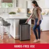 Elite Stainless Steel Sensor Trash Can for Home and Kitchen, Batteries Included, 12.4 Gallon, Charcoal, for Home/Kitc 2
