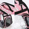 Transparent Foldable Outdoor Pet Travel Carrier Bag Portable Foldable Transparent Handbag Carrier Shoulder Travel Bag Carrier 3
