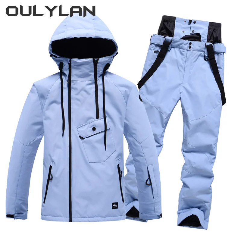 

Oulylan New Waterproof Snow Suit for Men Women Winter Ski Suit Costumes Snowboarding Clothing Ski Sets Winter Jackets and Pants