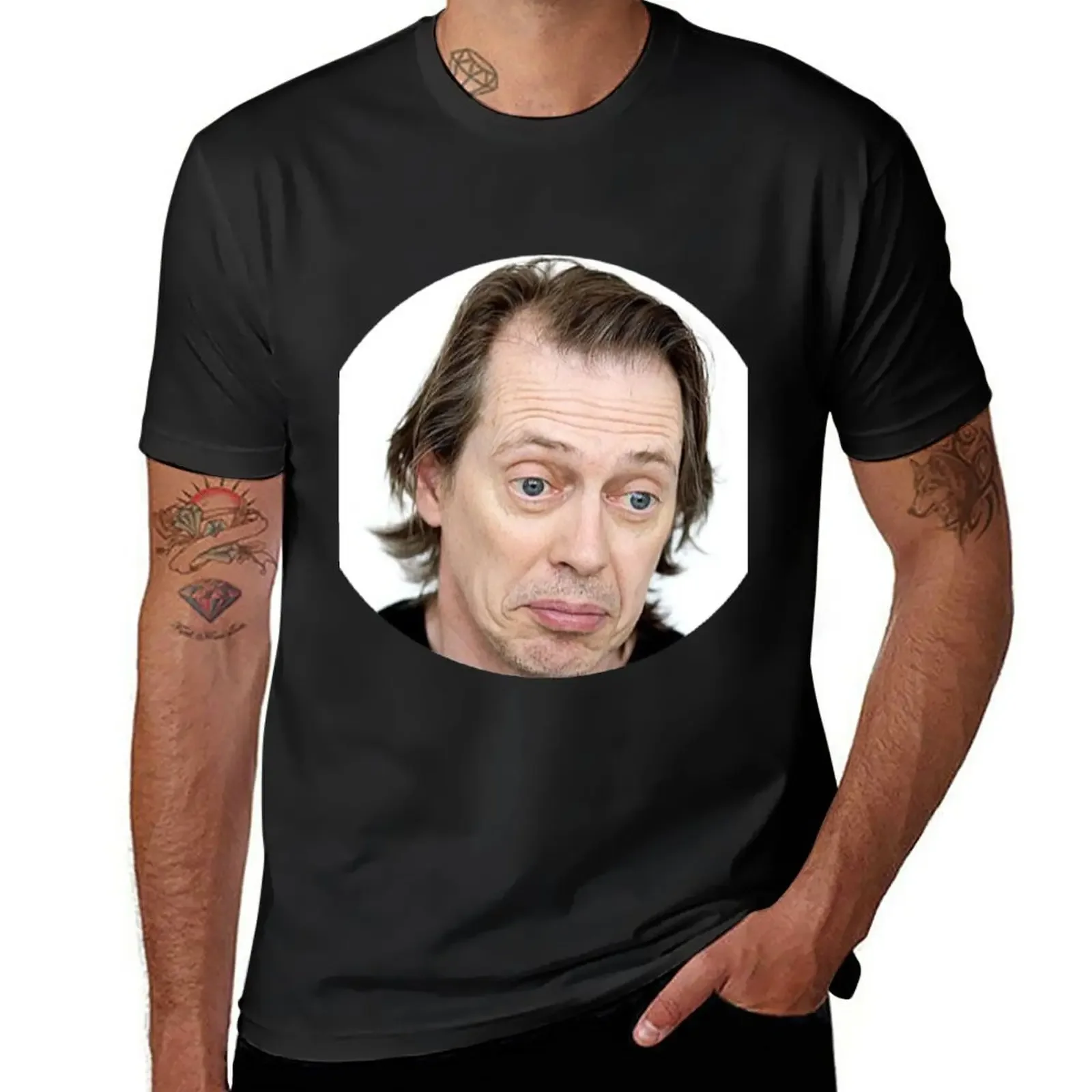 

Steve Buscemi Meme Funny! T-Shirt anime new edition heavyweight t shirts for men