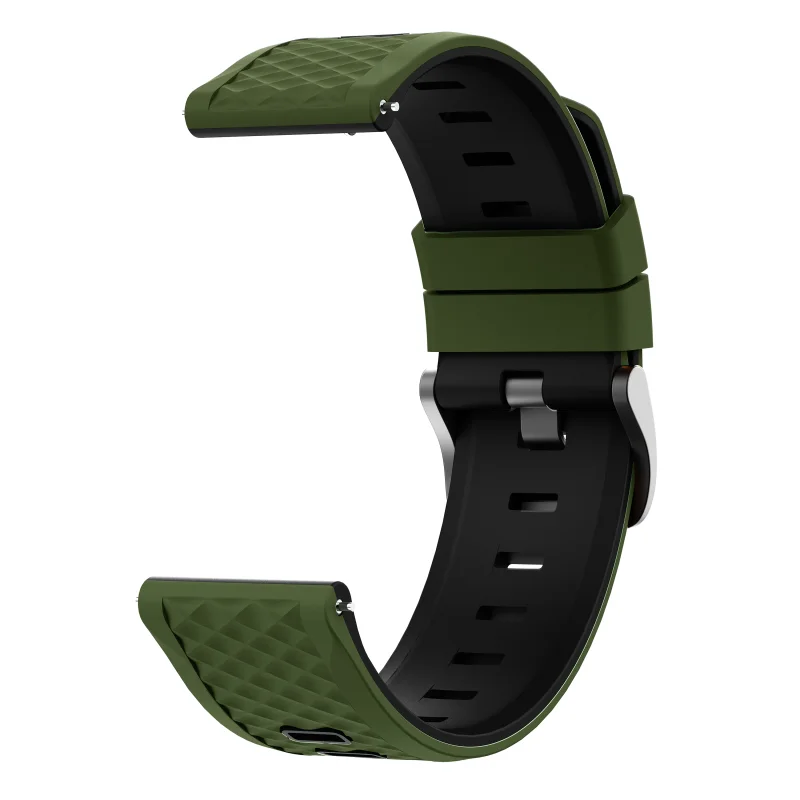 Universal 22mm Silicone Smartwatch Band - Versatile Sports Bracelet in Multiple Colors