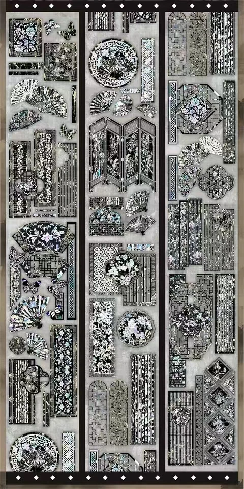 드래곤 피닉스 윈도우 선풍기 반짝이는 쉘 PET 테이프, DIY 장식, 스크랩북 저널 소재 스티커, 1 루프
