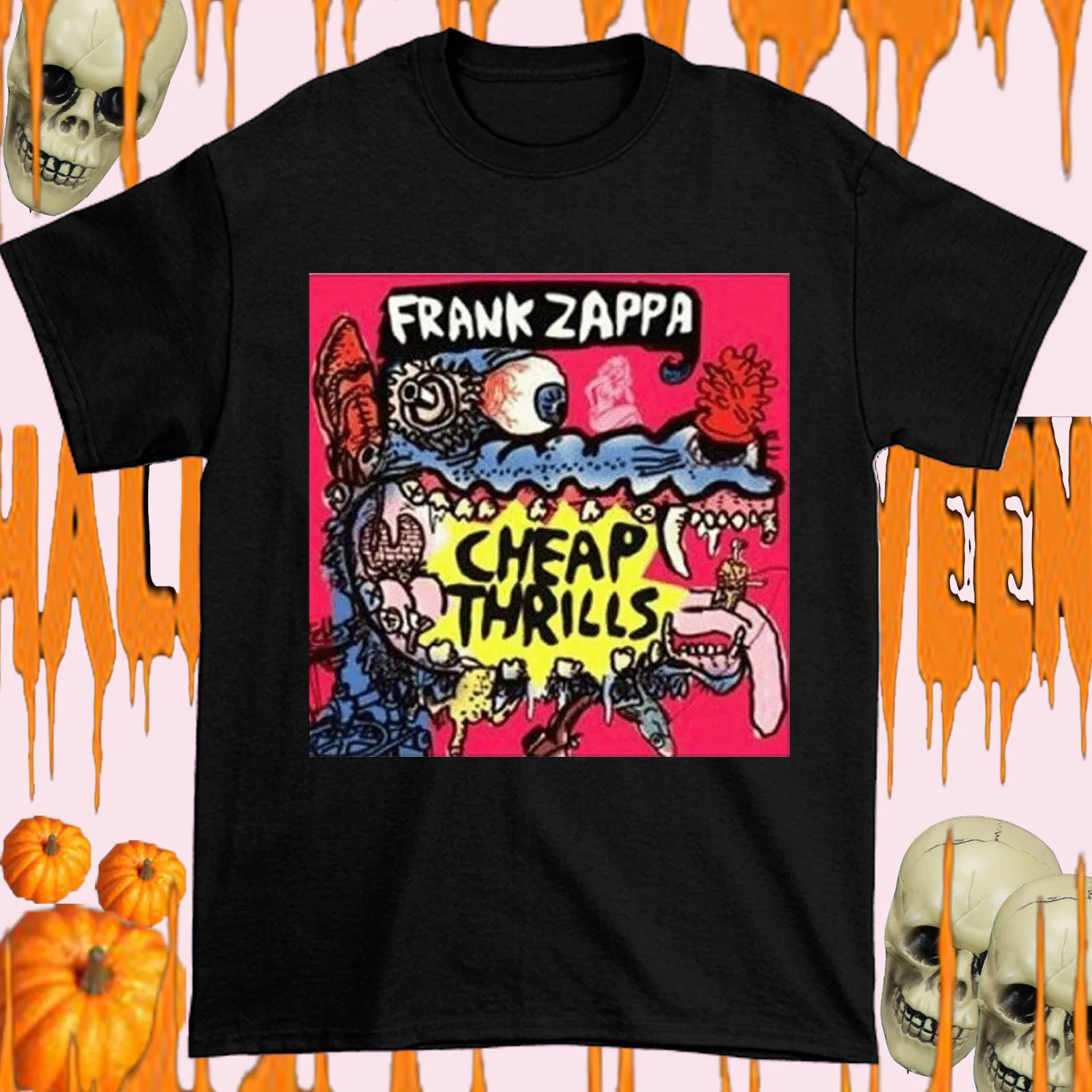 Frank Zappa - Cheap Thills-Frank Zappa T Shirt Nero Tutte Le Dimensioni S-4Xl Tt2569