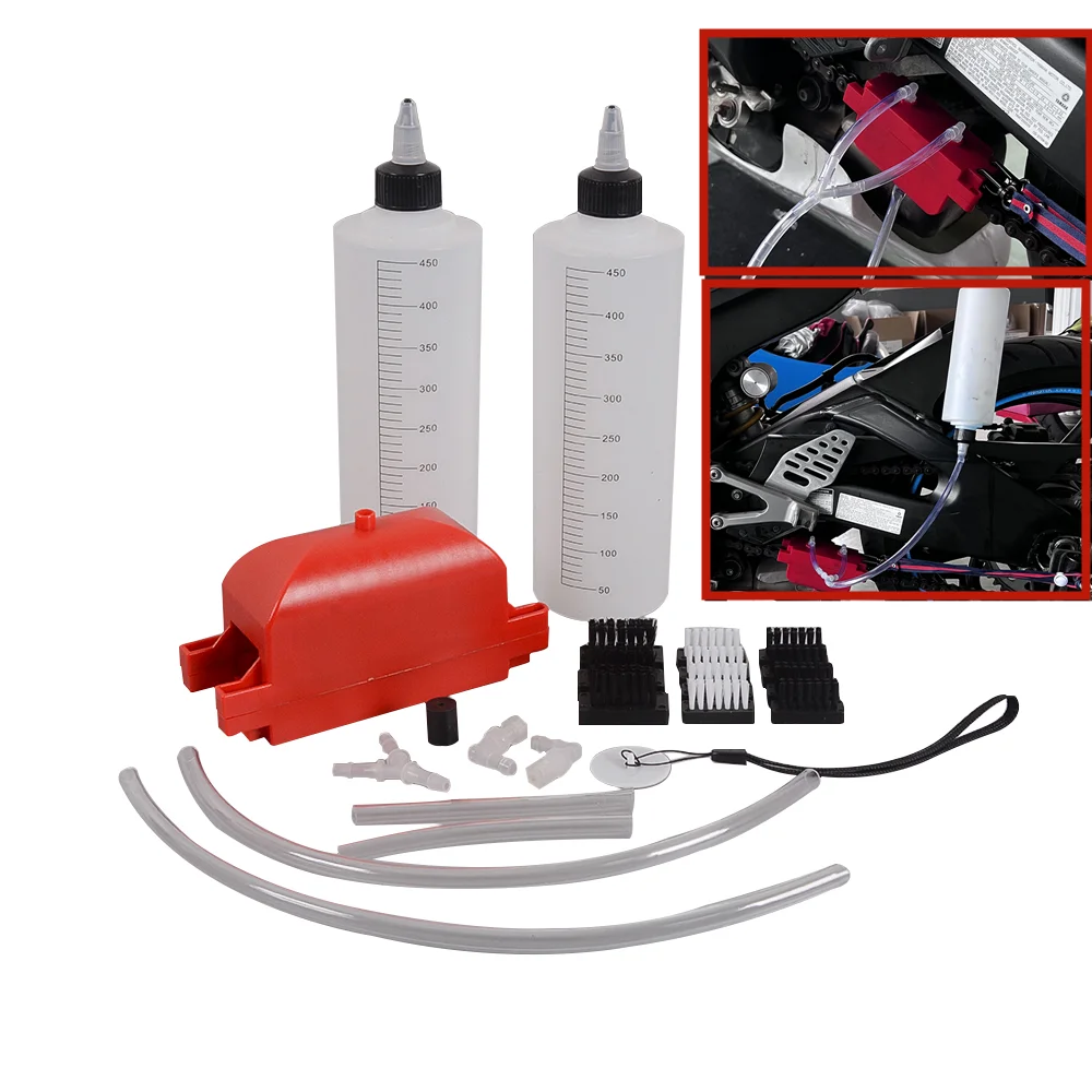 1SetUniversalMotorcyclechaincleaningkitBrushGearCleanerTool