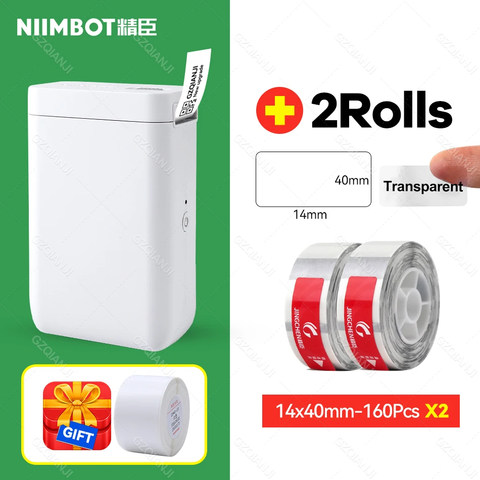 small photo printer Niimbot D101 Mini Thermal Label Sticker Printer Paper Roll Inkless Portable Pocket Label Maker for Mobile Phone Machine D11 Plus bluetooth pocket printer Printers