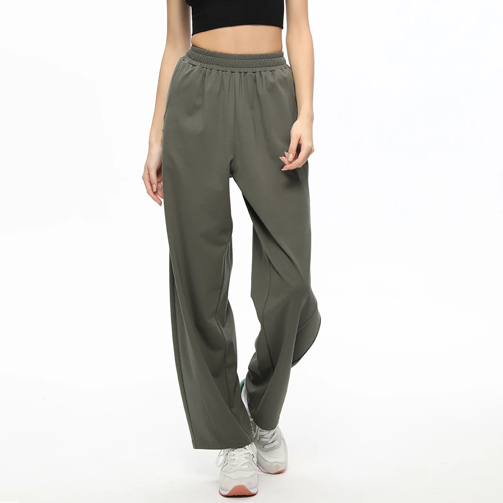 OhSunny Women Sweat Pants 2024 Spring Summer New Fashion Loose Cooling Breathable Wide-leg Trousers Anti-UV UPF50+ Slimming Thin